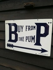 BP ENAMEL SIGN BP FROM THE PUMP MOTOR SPIRIT PORCELAIN SIGN BRITISH PETROLEUM