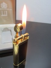 Dunhill Black Lacquer unique lighter  & Gold Plated - Boxed