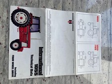 International 1055 2WD / 4WD Tractor original technical data brochure. Good used