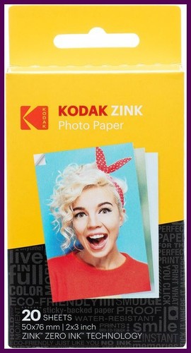 Kodak 5x7cm zink photo paper - kodak,