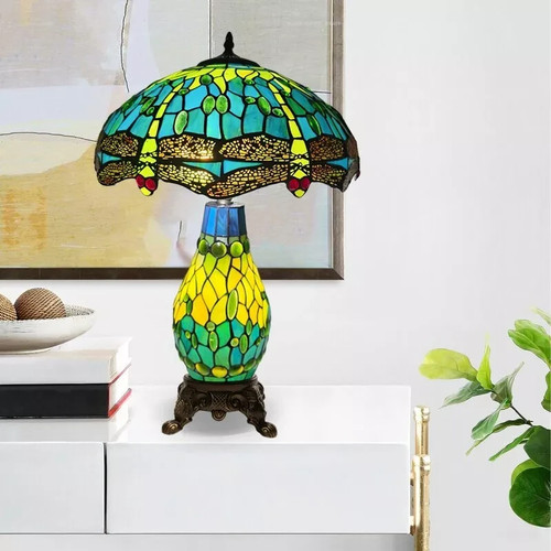 Tiffany green dragonfly style - dragonfly,