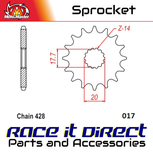 Sprocket for yamaha lw - yamaha, yz
