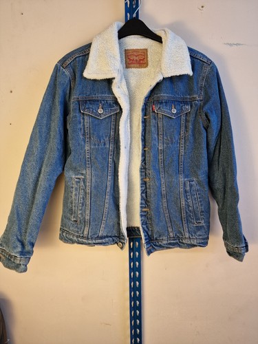 Levi men denim - jacket, sherpa