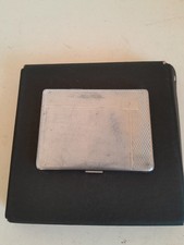 Vintage SYLVA Chrome Emu Brand Cigarette Case PAT NO 592790 11 x 8cm 1950s GC