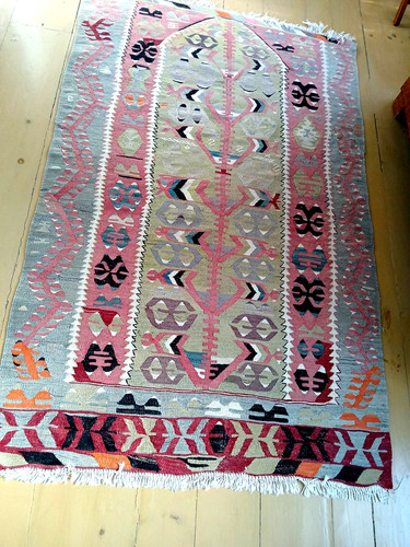 Vtg beautiful colorful - wool, or