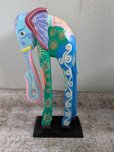 Hand carved wooden elephant - hand,