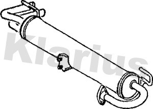 Klarius ty242g rear exhaust - ty242g,