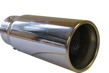 Big Bore Exit Exhaust Tail Trim Pipe Piece Stainless Steel Screw On Fits 54mm