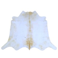 Genuine Brown White Cowhide