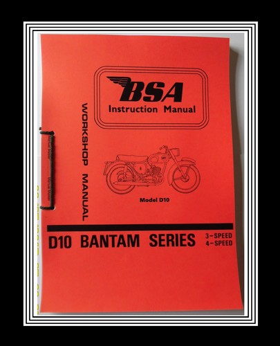 Bsa bantam d10 models - bantam, workshop