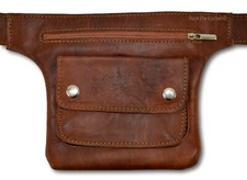 Organic leather hip bag bumbag - leather,