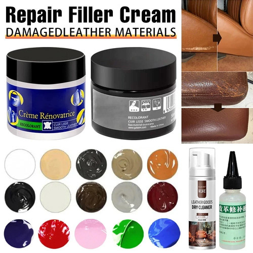 Leather repair filler cream - filler,
