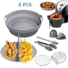 8x Silicone Air Fryer Liner