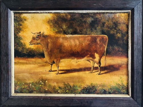 Vintage folk art prize - art, bull
