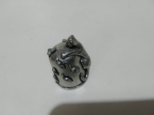 Thimble pewter cat and - pewter., mice