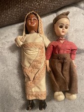 2 Vintage Miniature Dolls