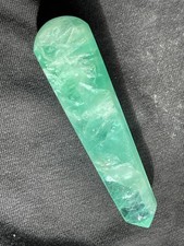 Green Fluorite Wand (60g) – Polished Double Terminated Crystal, Healing Energy