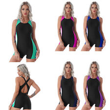 UK Swimming Costume for Women's Boyleg Swimsuit Swimwear One Piece Bathing Suits