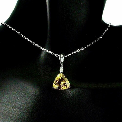 Silver pendant citrine - silver,
