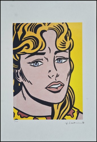 Roy lichtenstein anxious girl - lichtenstein,