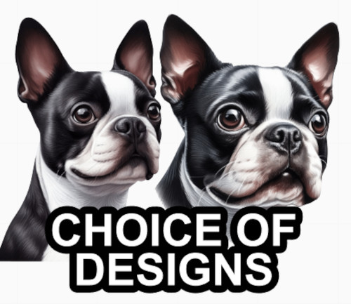 Boston terrier self adhesive - boston,