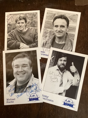 Brookside signed cast photos