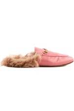 GUCCI PINK PRINCETOWN LEATHER SLIPPERS EU 39 UK 6 US 9