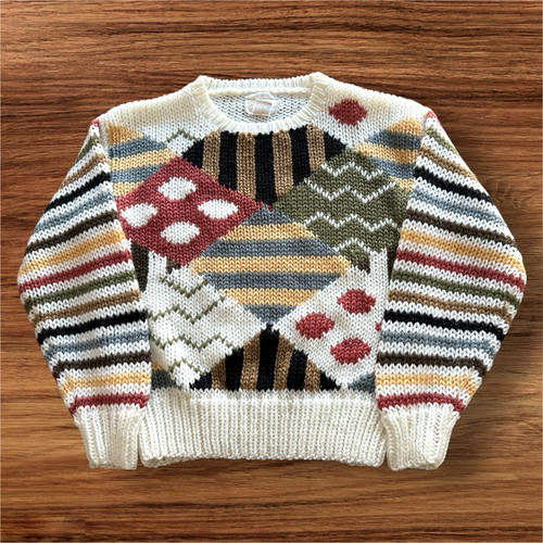 Vtg 80s geometric - vtg, hand