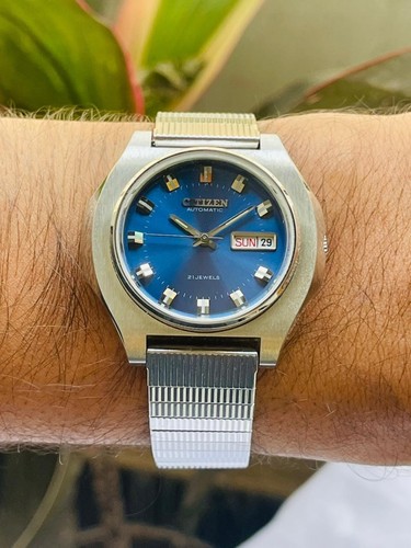 Vintage citizen automatic blue - vintage,