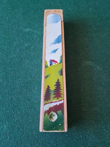 Vintage wooden pencil box - vintage,