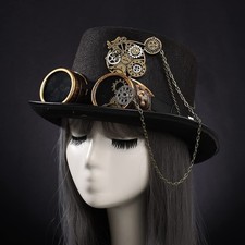Unisex Steampunk Top Hat with