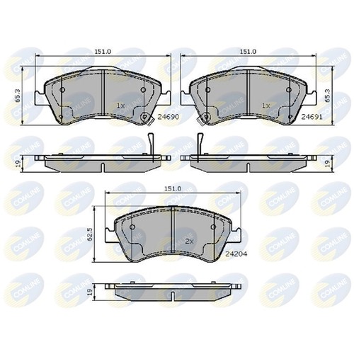 Brake pads set for - for, toyota