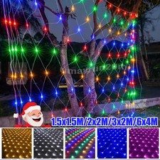 6X4M Memory Function LED Net Lights Waterproof Outdoor Christmas Lights Decor