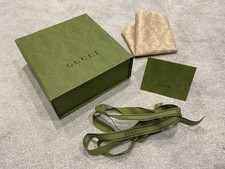 100% Authentic Gucci Magnetic Gift Box 20*19*8CM+Card Envelop+Ribbon+Tissue