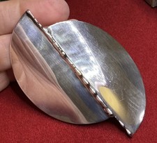 Vintage Solid Sterling Silver Very Big Danish Design Brooch