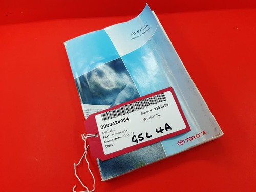 Toyota avensis handbook 2001 - ,