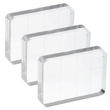 Acrylic Stamp Block, 3 Pack