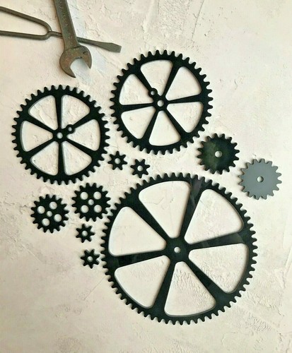 Steampunk gears interlocking - gears,
