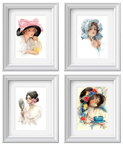 Vintage victorian image women - vintage,