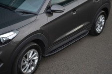 Black Aluminium Side Steps