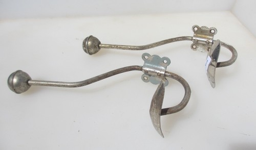 Large antique iron coat hooks - large,