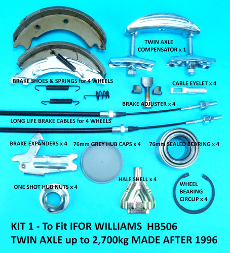 Brake shoe cables bearing - bearing, &
