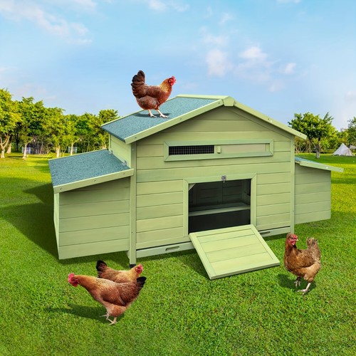 Large wooden chicken coop - wooden,