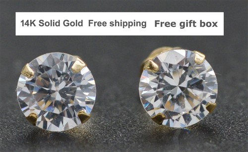 14k solid yellow gold round - solid,