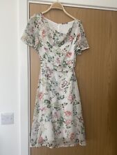 ORSAY FLORAL SHEER A-Line MIDI SHORT SLEEVE DRESS size 8