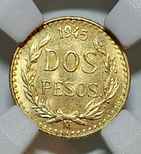 1945 mexico gold - gold, dos