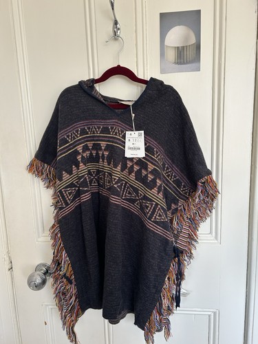 Zara poncho brand - brand, with