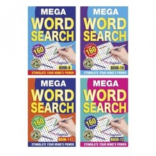 Set Of 4 x Word Search Puzzle