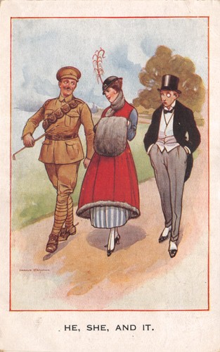 World war romatic postcard - world,