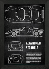 Alfa Romeo Stradale Framed